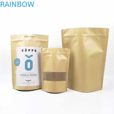 100g 250g Coffee Powder CYMK VMPET Kraft Paper Zipper Bag