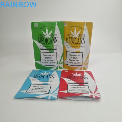 MOQ 100 pcs child proof pouch smell proof mylar bags child resistant exit bag for flower CBD gummy cookies packaging