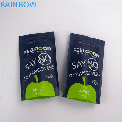 Snacks Food Mylar 110mic Zipper Standing Pouches Customized Logo