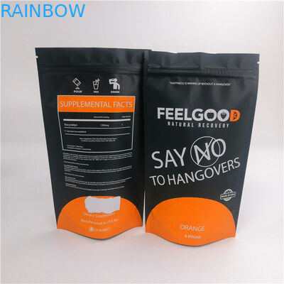 Snack Mylar 120mic Zipper Standing Pouches 20*15*8cm For Food