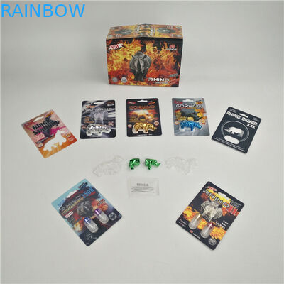 Glossy finishing Enhancement Rhino 7 9x12cm 3D packing card