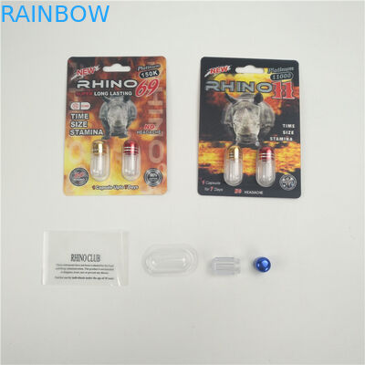 Glossy finishing Enhancement Rhino 7 9x12cm 3D packing card