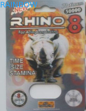 Moisture Proof 12mm Cap Rhino 96 Capsule Packaging Card
