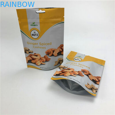 Stand up pouch with zipper for snack pack packaging nut printing packaging bag Zip Lock Pouch