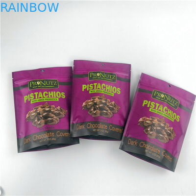 Custom logo laminated heat sealing vacuum packing bags for nuts packaging