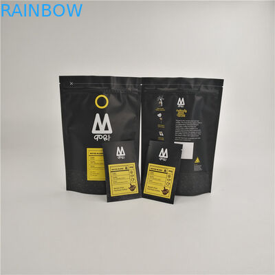 Matte CMYK Gravure Printing Aluminum Foil Pouch With Zipper / Valve
