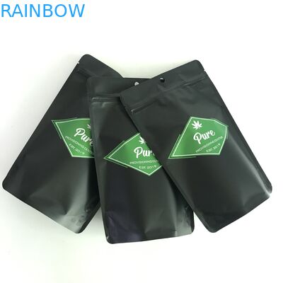 Pantone Color Cannabiss Mylar Bags Plastic Pouches Packaging