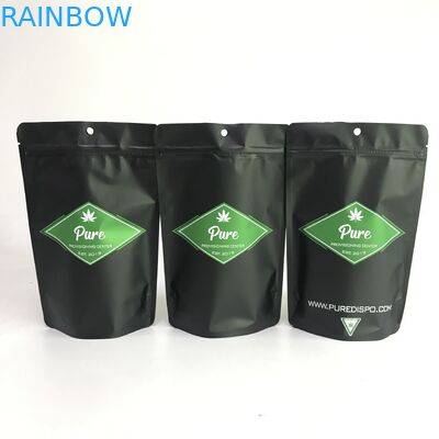 Pantone Color Cannabiss Mylar Bags Plastic Pouches Packaging