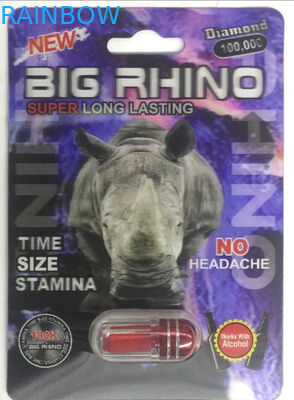 Recyclable CMYK Rhino 69 3D Pill Packaging Card