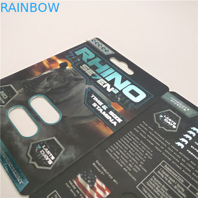9x12cm Male Enhancement Pills Rhino 150K 3D Blister Cards