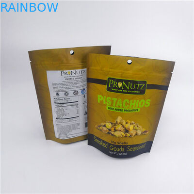 Pistachio Dried Fruits 150 Micron OPP Plastic Pouches Packaging