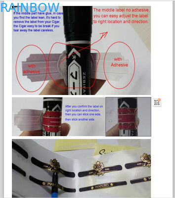 CMYK Color 70mic Gold Stamping Shrink Sleeve Labels