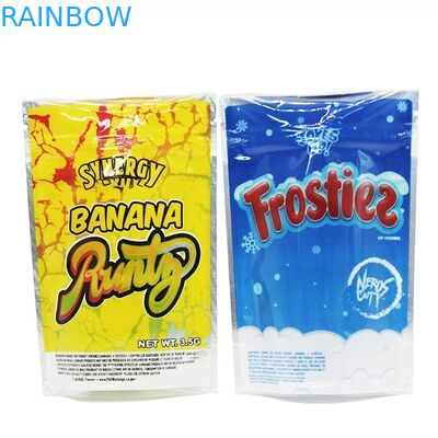 3.5g 7g CBD Herbal Incense Packaging Pouch With Clear Window