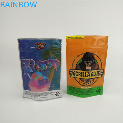 3.5g 7g CBD Herbal Incense Packaging Pouch With Clear Window