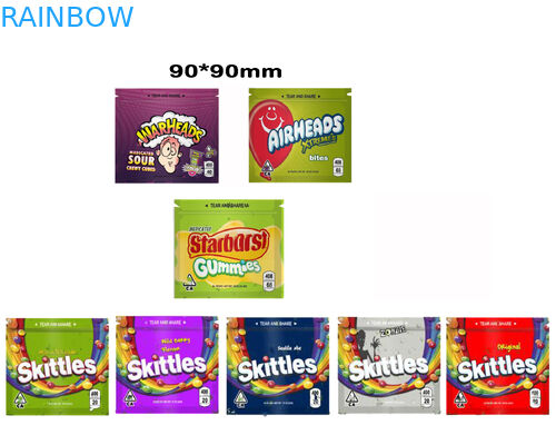 3.5g 7g CBD Herbal Incense Packaging Pouch With Clear Window