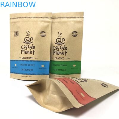 Pantone Color Kraft Paper MOPP VMPET 180 Micron Stand Up Pouch