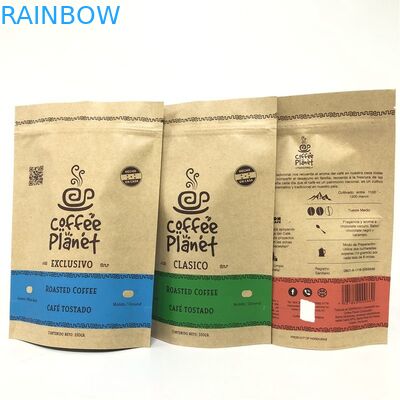 Pantone Color Kraft Paper MOPP VMPET 180 Micron Stand Up Pouch