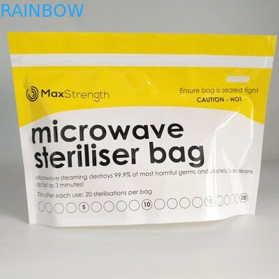 150 Micron PET Microwave Sterilizer Bags For Baby Feeding Bottles