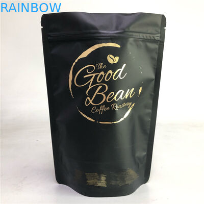 Black Coffee Bag Stand Up Pouch Food Grade Tea/Coffee/Snack/Whey Powder Bag