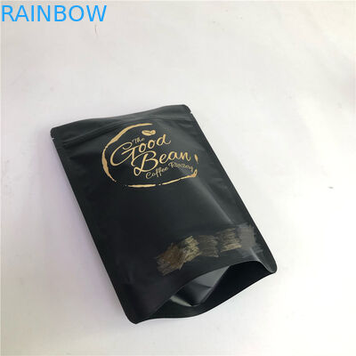 Black Coffee Bag Stand Up Pouch Food Grade Tea/Coffee/Snack/Whey Powder Bag
