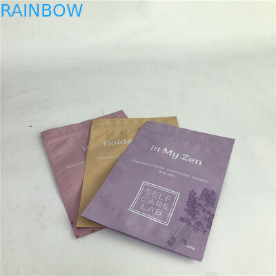 SGS Laminated OPP Stand Up Foil Bag For Bath Salt