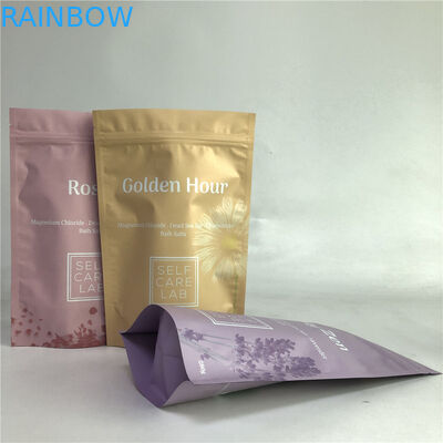 SGS Laminated OPP Stand Up Foil Bag For Bath Salt
