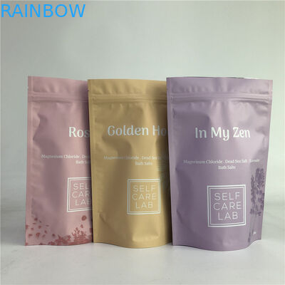 SGS Laminated OPP Stand Up Foil Bag For Bath Salt