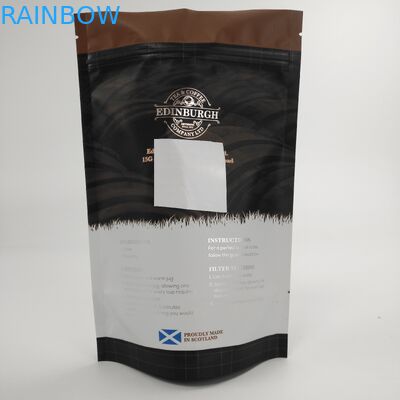 Custom Laminated Aluminium Foil Stand Up Factory Price Aluminum Foil Tea Packaging Bags Coffee Packing Bags With Custom