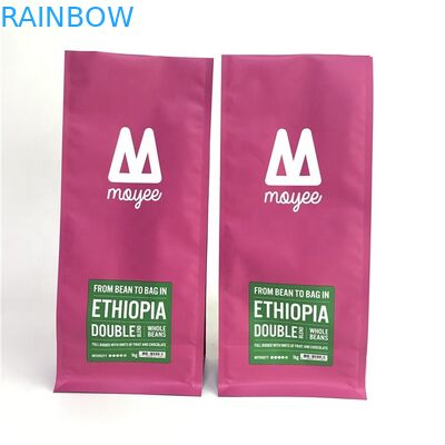 Aluminum Foil VMPET BPA free Side Gusset Bags 400ml With Valve