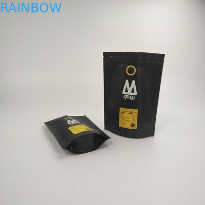 Customized Stand Up Biodegradable Packaging Coffee Bag 250g 500g Coffee Tea Food Grade Packaging Bag With Valve