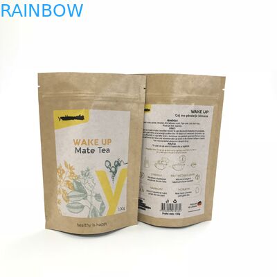 Stand Up Aluminium Foil Sachet Packaging Coffee Bags Kraft Paper Manufacturers Packaging Coffee Bags