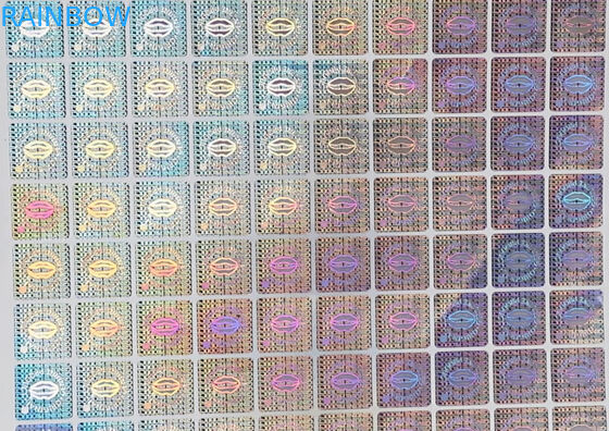 Holographic 60mic Decorative Sticker Adhesive Labels UV CYMK