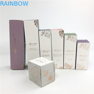 White Cardboard Cosmetic Hot Stamping Paper Box Face Cream Packaging