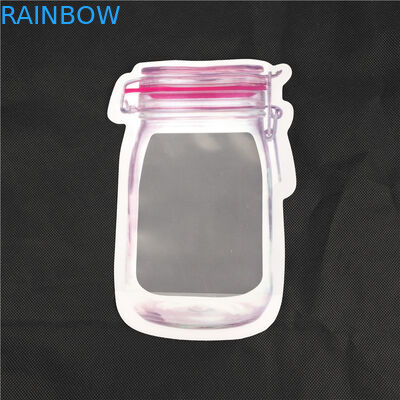 Customized Reusable Special Shaped Stand up Plastic Pouch For Food Juice Milk Jelly Liquid