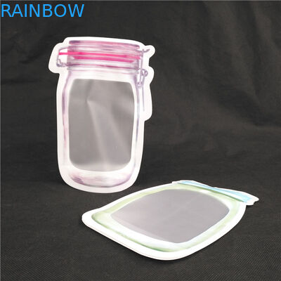 Customized Reusable Special Shaped Stand up Plastic Pouch For Food Juice Milk Jelly Liquid