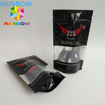 Custom Accepted Matte Aluminum Foil Packaging Bags  Mylar Bags with Window