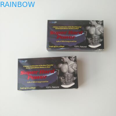 Custom Printed White Card Paper Health Care Pill Packaging Box