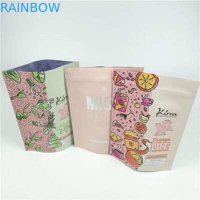 Custom Print Food Grade Stand Up  Pouches Bath Salt Packaging Bag With Zipper