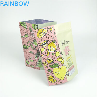 Custom Print Food Grade Stand Up  Pouches Bath Salt Packaging Bag With Zipper
