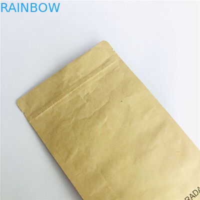 Custom Accepted Stand up Eco-Friendly Bags Kraft Paper PLA Bags with Zipper