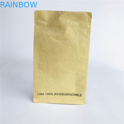 Custom Accepted Stand up Eco-Friendly Bags Kraft Paper PLA Bags with Zipper