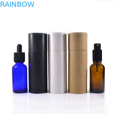Cosmetic Packaging 10ml 15ml 20ml 30ml 50ml 100ml Recycled Kraft Cardboard White Brown Black Paper Tube