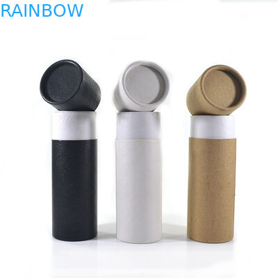 Cosmetic Packaging 10ml 15ml 20ml 30ml 50ml 100ml Recycled Kraft Cardboard White Brown Black Paper Tube
