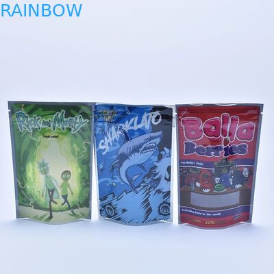 Child Smell Proof Weed Flower  Smell Proof Bags Runtz Jungle Boys Packaging Soft Touch Mylar Bags