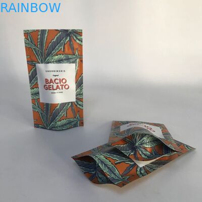 Custom Accepted Matte Aluminum Foil Stand up Cannabsis Packaging Bags