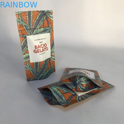 Custom Accepted Matte Aluminum Foil Stand up Cannabsis Packaging Bags