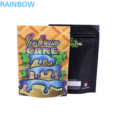 Mylar Bag For CBD Weeds Gummy Candy Bear Packaging stand up Bag Flavor Herb Flower Dry Tobacco Retail Bag