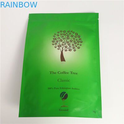 Food Grade Standing Up Recyclable Coffee Packaging Bags with Zipper