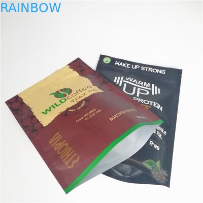 Matte Aluminum Foil Coffee Packaging Bags with Customized Logo and Valve