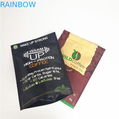 Matte Aluminum Foil Coffee Packaging Bags with Customized Logo and Valve